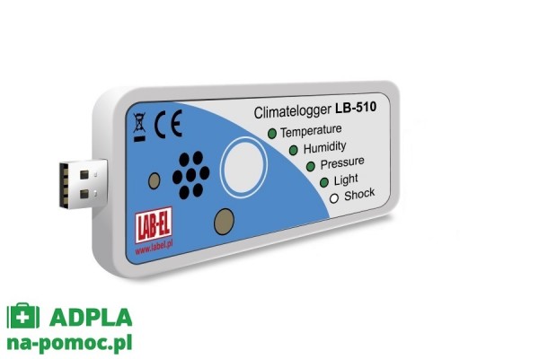 rejestrator parametrów klimatu usb: temperatury, wilgotności lb-510 tw lab-el urządzenia pomiarowe i diagnostyczne 2